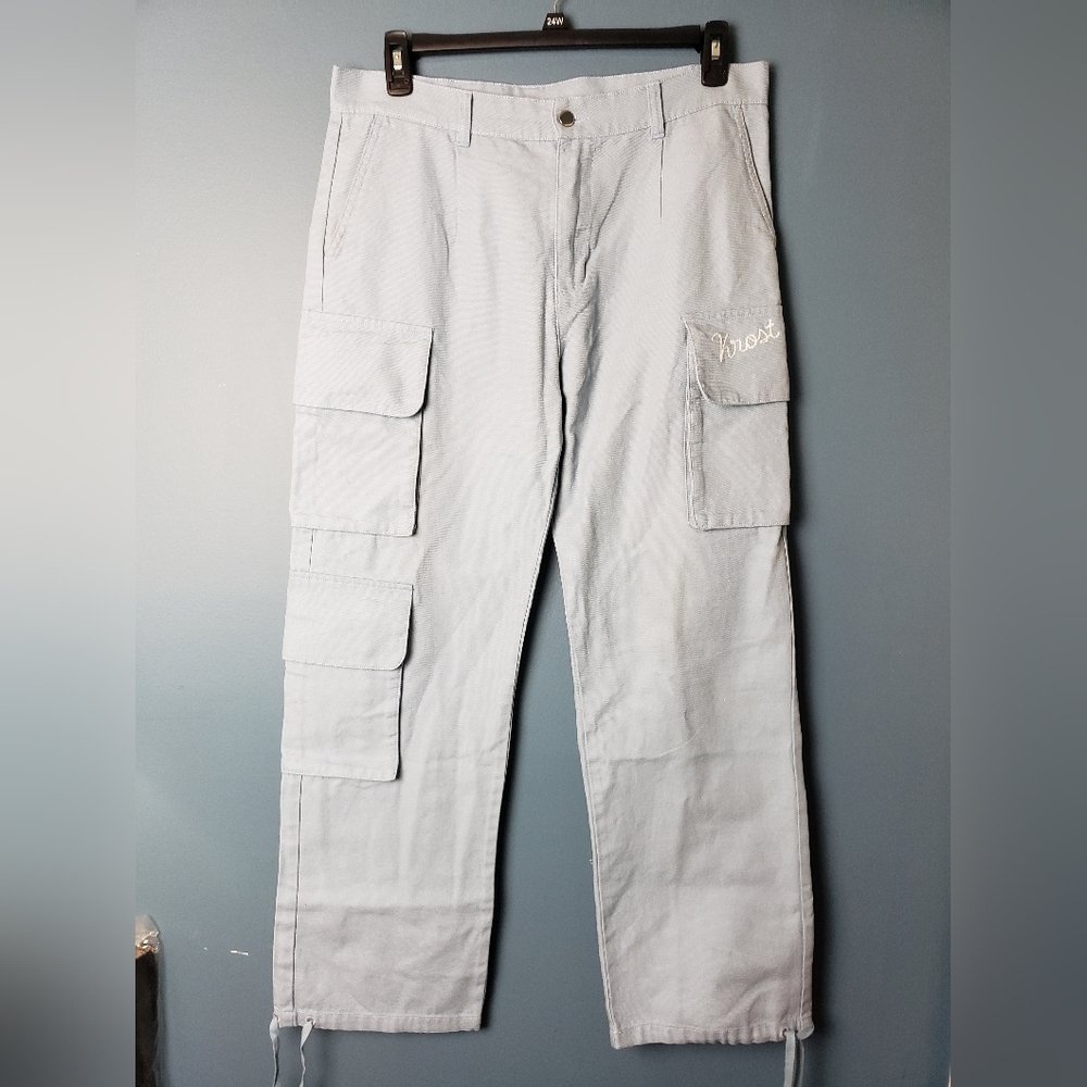 Krost Safari Cotton Canvas Trouser Pant Blue Women's Large‎